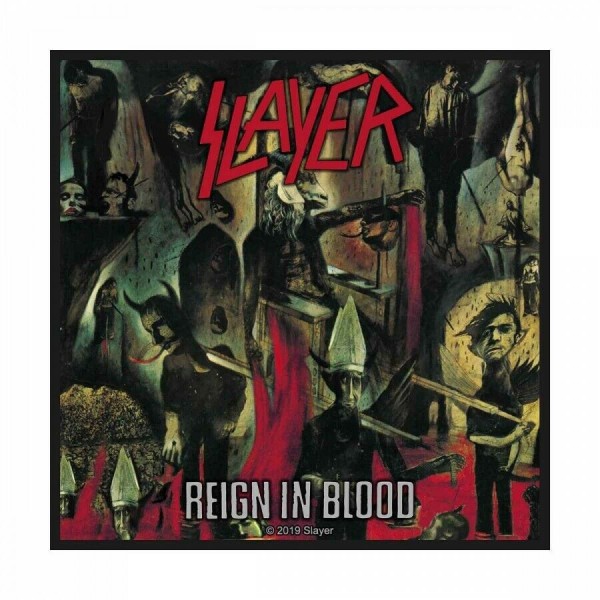 SLAYER - Aufnäher Patch - Reign in blood 10x10cm