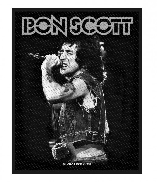 AC/DC - Bon Scott Patch Aufnäher 7,5 x 10cm