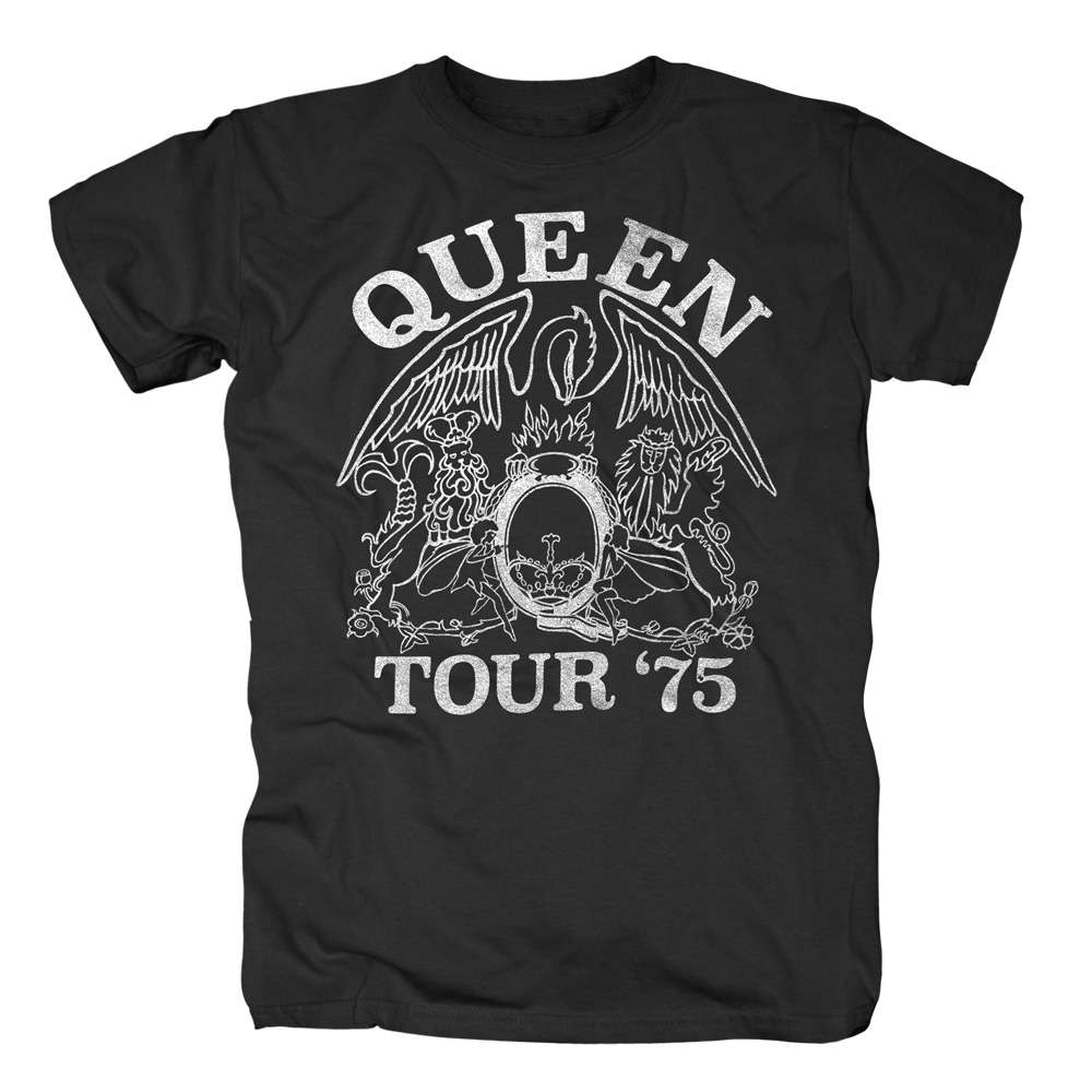 queen 1975 tour shirt
