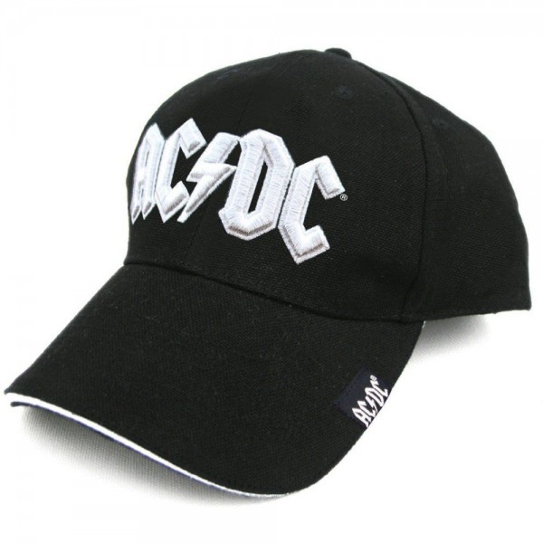 AC/DC - White Logo Baseballcap