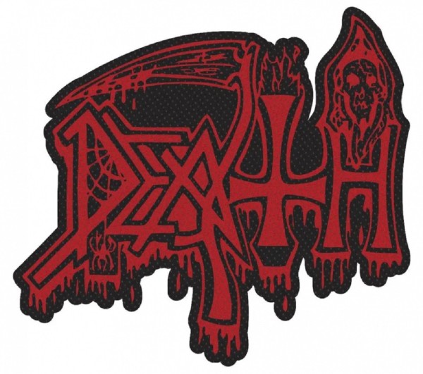 DEATH - Patch Aufnäher Logo Cut Out 9,5x8,5cm
