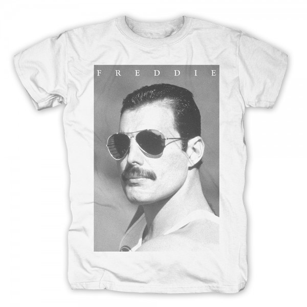 QUEEN - Freddie Mercury Sunglasses T-Shirt