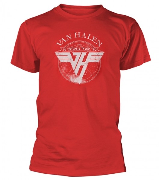 VAN HALEN - 1979 Tour Red T-Shirt