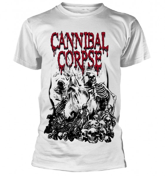 CANNIBAL CORPSE - Pile Of Skulls White T-Shirt