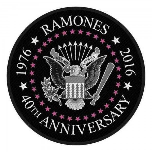 THE RAMONES - 40th Anniversary Patch Aufnäher