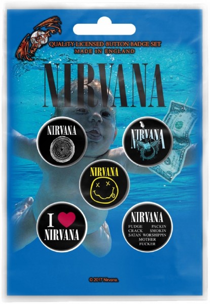 NIRVANA - Nevermind Button-Set Badge Pack