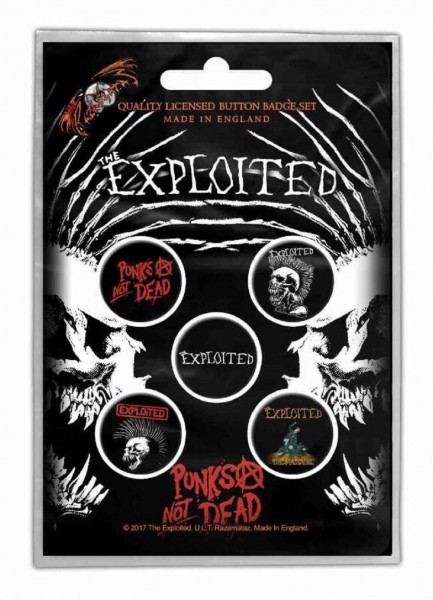 THE EXPLOITED - Button-Set Badge Pack