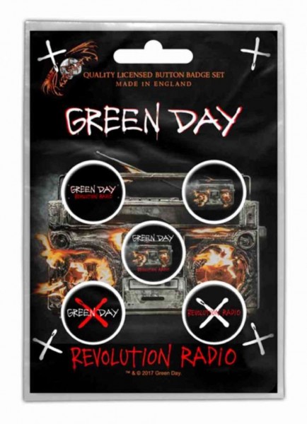 GREEN DAY - Revolution Radio Button-Set Badge Pack