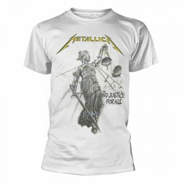 METALLICA - Justice White T-Shirt