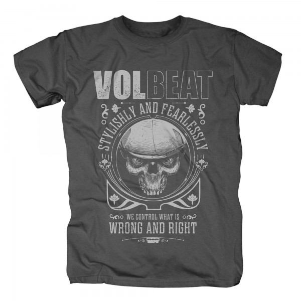VOLBEAT - Wrong and right grau T-Shirt