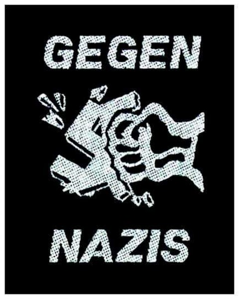 GEGEN NAZIS - Faust Patch Aufnäher