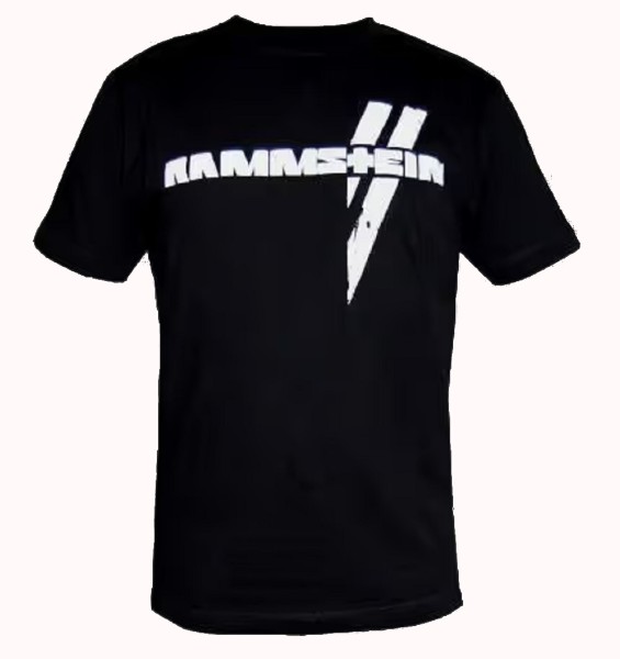 RAMMSTEIN - Weiße Balken Logo T-Shirt Original Merchandise