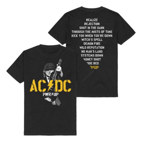 AC/DC - PWRUP Angus Tracklist T-Shirt