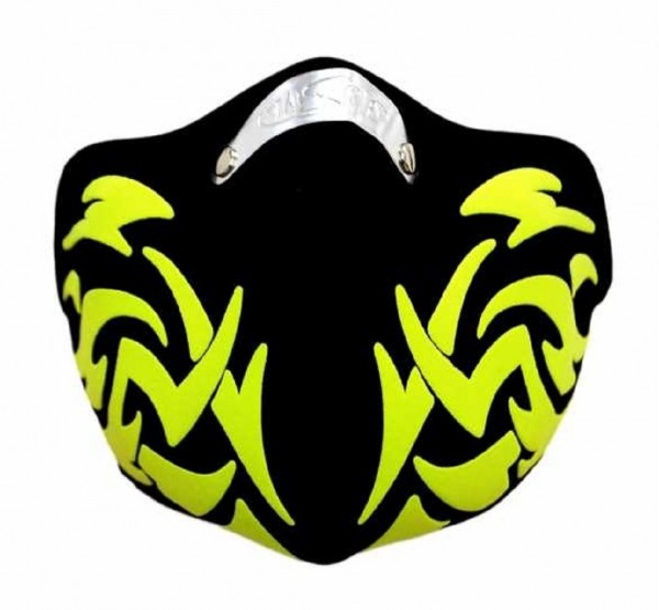 MASKE - Motorrad Gesichtsmaske Mundschutz Gesichtsschutz Tribal Neon