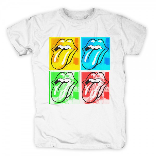 THE ROLLING STONES - 4 Square Tongue T-Shirt