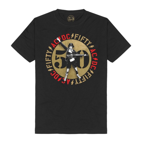 AC/DC - Fifty Angus Emblem T-Shirt