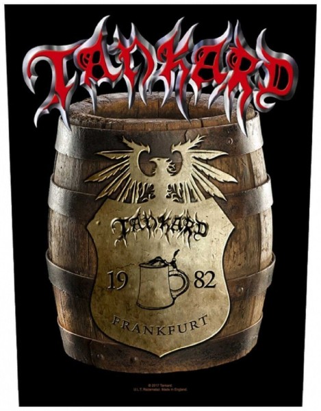 TANKARD - Beer Barrel Rückenaufnäher Backpatch