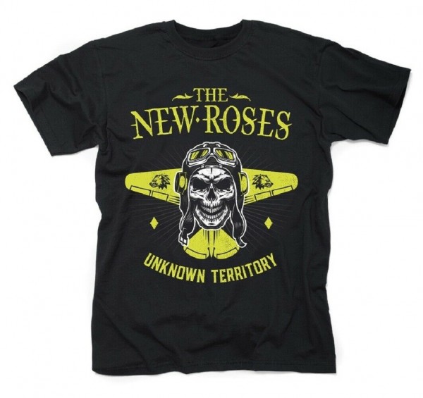 THE NEW ROSES - Skull Pilot T-Shirt