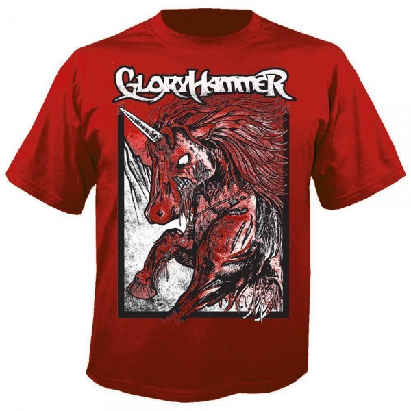GLORYHAMMER - Red Unicorn T-Shirt