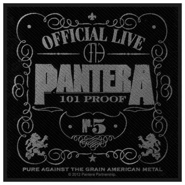 PANTERA - 101% Proof Patch Aufnäher