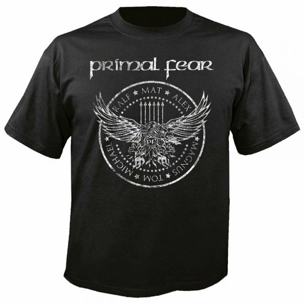 PRIMAL FEAR - Black & White Eagle T-Shirt