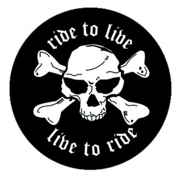 RIDE TO LIVE - Live to ride Patch Aufnäher