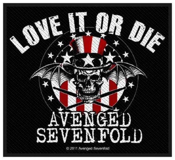 AVENGED SEVENFOLD - Love It Or Die Patch Aufnäher