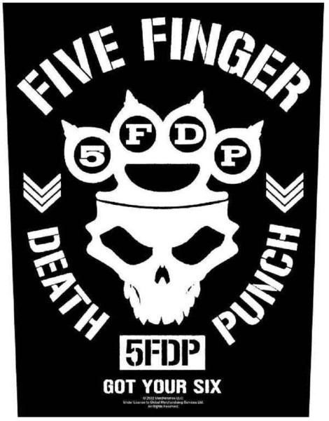 FIVE FINGER DEATH PUNCH - Got Your Six Rückenaufnäher Backpatch