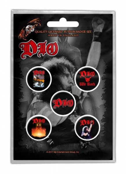 DIO - We Rock Button-Set Badge Pack