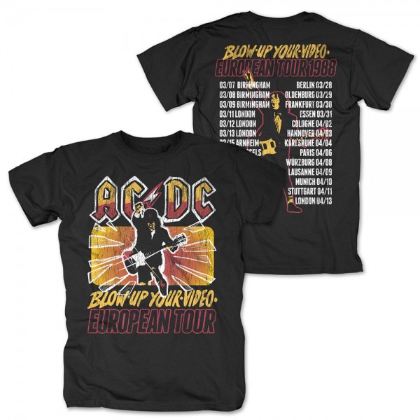 AC/DC - Blow up your video European Tour 1988 T-Shirt
