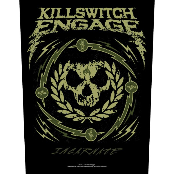 KILLSWITCH ENGAGE - Rückenaufnäher Backpatch Skull Wreath
