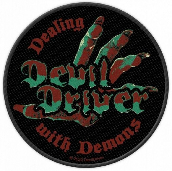 DEVILDRIVER - Dealing with demons Patch Aufnäher 9 x 9cm