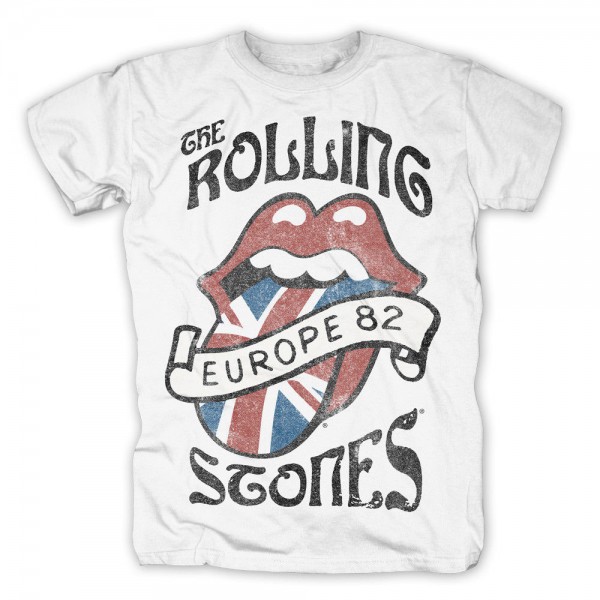 THE ROLLING STONES - Europa Tour 82 weiß T-Shirt