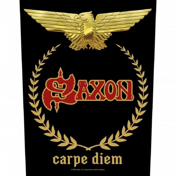 SAXON - Rückenaufnäher Backpatch Carpe Diem