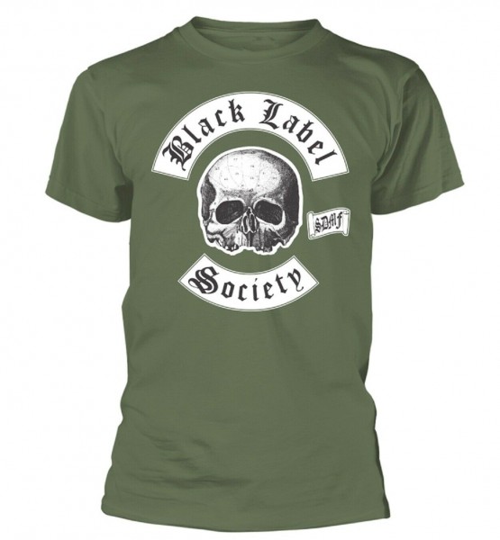 BLACK LABEL SOCIETY - Skull Logo Olive T-Shirt