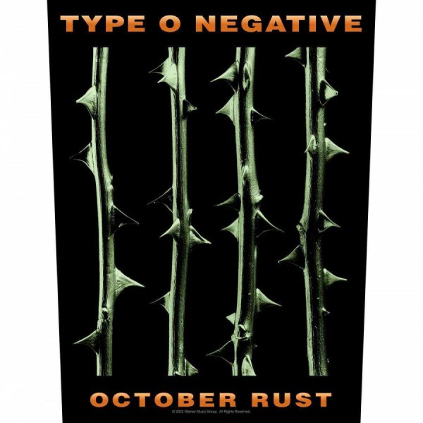 TYPE O NEGATIVE - Rückenaufnäher Backpatch - October Rust