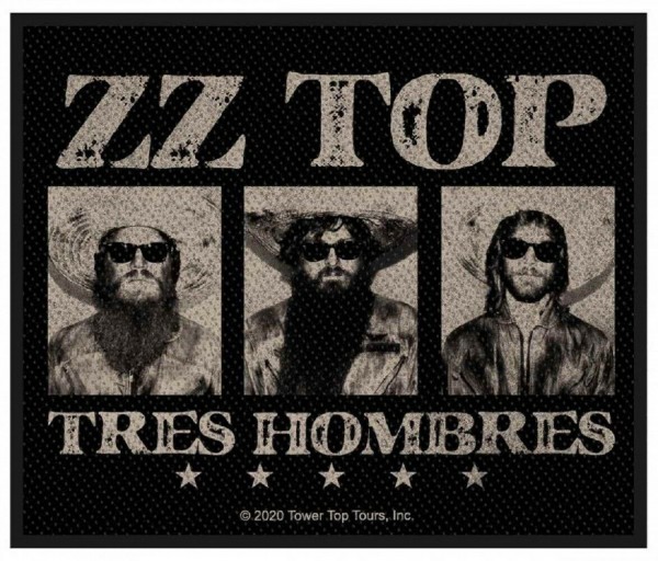 ZZ TOP - Tres Hombres Patch Aufnäher 8 x 10cm